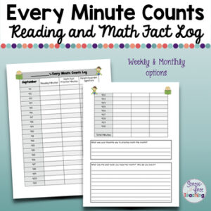 Reading and Math Fact Log