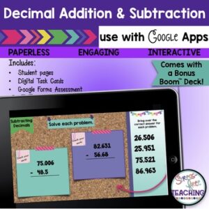 Decimal Addition and Subtraction | Google Classroom | Digital