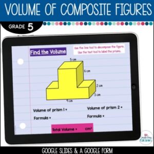 Volume of Composite Figures - Digital
