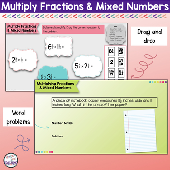 Multiplying Fractions and Mixed Numbers for use with Google Apps ...