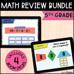 5th Grade Math Review Bundle | Boom Cards