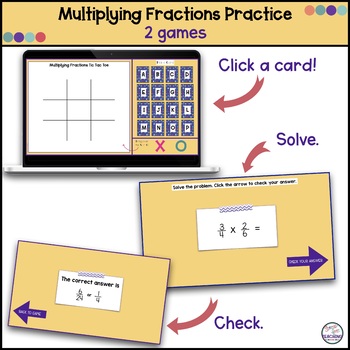 Multiplying Fractions and Mixed Numbers Game | Google Slides - Image 2