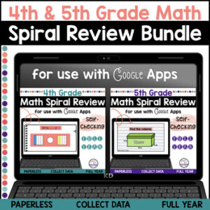 Spiral Review Bundle | Grades 4 and 5 | Google Forms