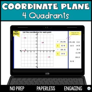Coordinate Plane Digital Activities for 6th Grade