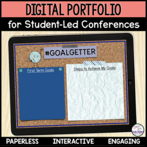Student Led Conferences Digital Portfolio | Template for Student Portfolios