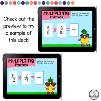 Multiplying Fractions Digital Task Cards | Boom Cards - Image 4