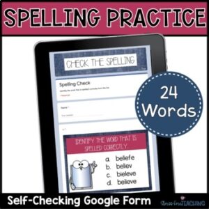 Spelling Practice | Digital | Google | Boom Cards