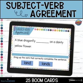 Subject-Verb Agreement | Boom Cards