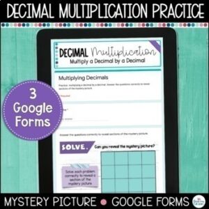Decimal Multiplication | Mystery Picture | Google Forms