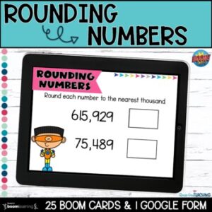 Rounding Numbers | Google Forms | Boom Cards