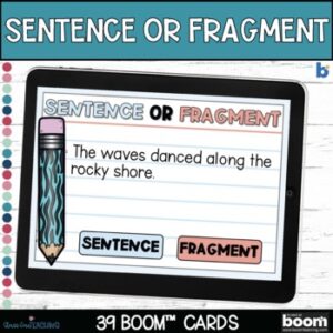 Sentence or Fragment | Boom Cards