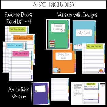 Reading Challenge Log - Digital - Stress-Free Teaching