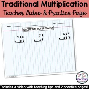 Traditional Multiplication